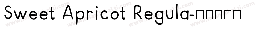Sweet Apricot Regula字体转换